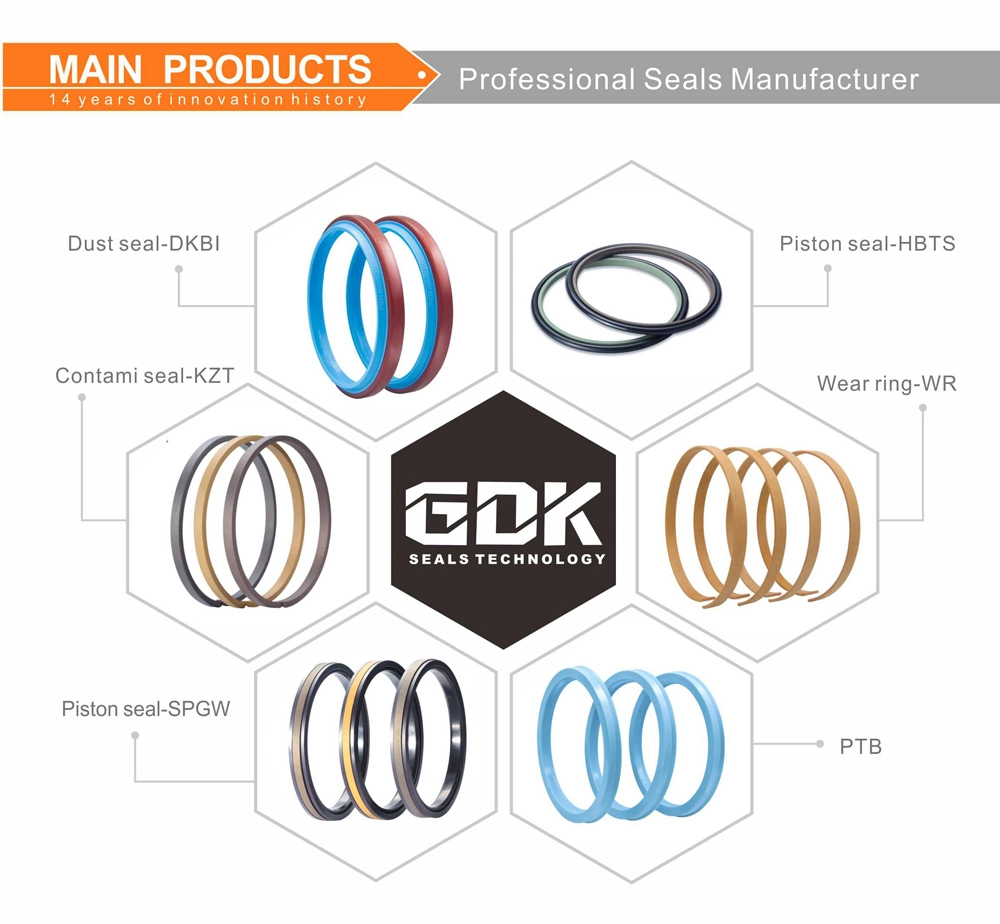 GDK PU+SPCC Material Padn Original Hydraulic Wiper Dust Seal for Excavator Cylinder